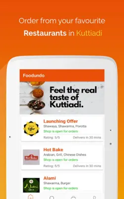 Foodundo android App screenshot 1